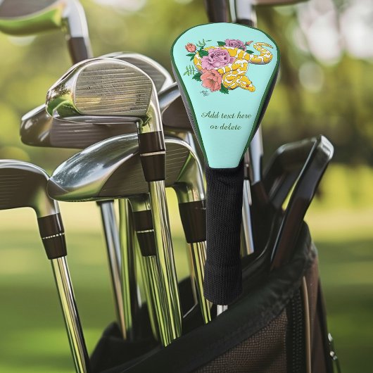 Yellow Albino Ball Python Golfheadcover