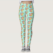 Yellow Albino Ball Python Leggings (Voorkant)