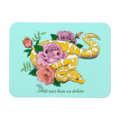 Yellow Albino Ball Python Magneet (Horizontaal)