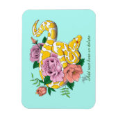 Yellow Albino Ball Python Magneet (Verticaal)