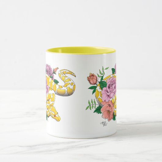 Yellow Albino Ball Python Mok (Midden)