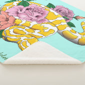 Yellow Albino Ball Python Sherpa Deken (3/4)