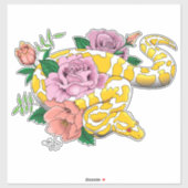 Yellow Albino Ball Python Sticker (Vel)
