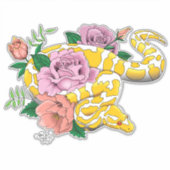 Yellow Albino Ball Python Sticker (Voorkant)