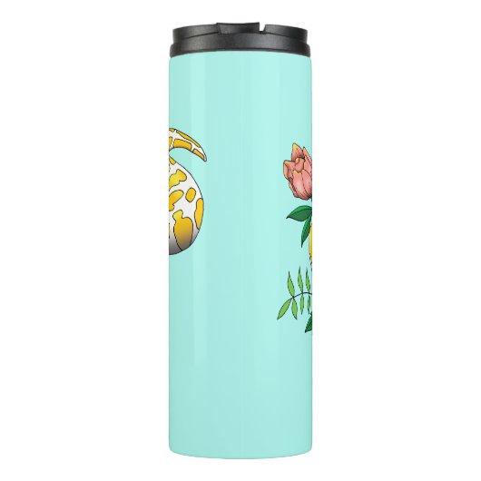 Yellow Albino Ball Python Thermosbeker (Achterkant)