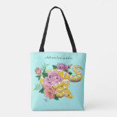 Yellow Albino Ball Python Tote Bag (Achterkant)