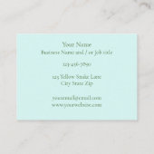 Yellow Albino Ball Python Visitekaartje (Achterkant)