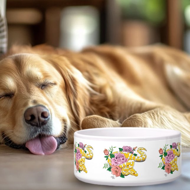 Yellow Albino Ball Python Voerbakje (Creator heeft geüpload)