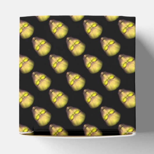 Yellow Alien Head Bedankdoosjes (Bovenkant)