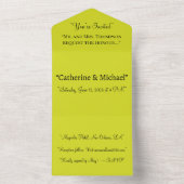 Yellow All In One Wedding Invitation – Lemon Uitnodiging (Binnen)