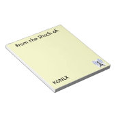 Yellow Amateur Radio Call Sign Notitieblok (Schuin)