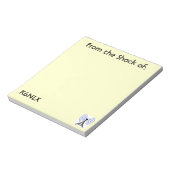 Yellow Amateur Radio Call Sign Notitieblok (Linkerzijde)