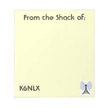 Yellow Amateur Radio Call Sign Notitieblok