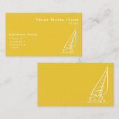 Yellow Amber Sailing Visitekaartje (Voorkant / Achterkant)