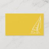 Yellow Amber Sailing Visitekaartje (Achterkant)