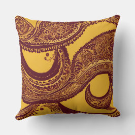 Yellow Ambiance AI art Kussen