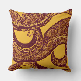 Yellow Ambiance AI art Kussen