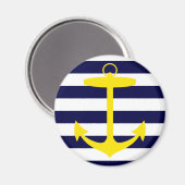 Yellow Anchor Silhouette Magneet (Voorkant / Achterkant)