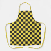 Yellow and black checkerboard pattern schort (Voorkant)