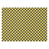 Yellow and black checkerboard pattern tafelkleed (Voorkant (Horizontaal))