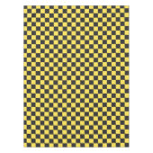 Yellow and black checkerboard pattern tafelkleed (Voorkant)