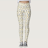 yellow and black hearts leggings (Voorkant)