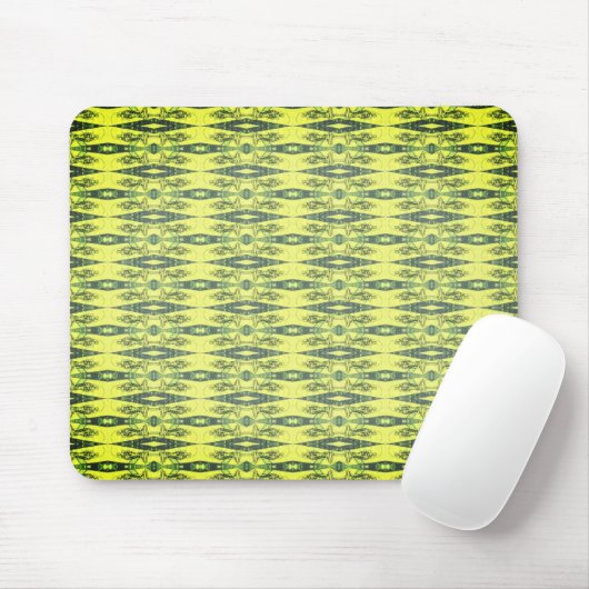 Yellow and black pattern  muismat (Met muis)