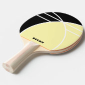 Yellow and Black Personalized Ping Pong Paddle Tafeltennisbatje (Voorkant Gekanteld)