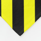 Yellow and Black Striped Fleece Throw Deken (Hoek)