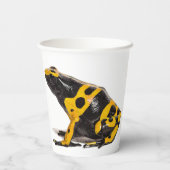 Yellow and Black, Yellow Banded Poison Dart Frog Papieren Bekers (Achterkant)
