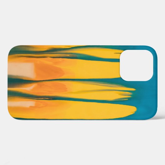 YELLOW AND BLUE APPAREL Case-Mate iPhone CASE (Achterkant (horizontaal))