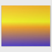 Yellow and Blue Sunset Gradient Cadeaupapier (Vlak)
