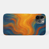 yellow and blue swirl sun energy abstract Case-Mate iPhone case (Achterkant (horizontaal))
