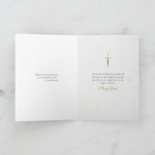 Yellow and Blue Wildflowers Orthodox Birthday  Kaart (Binnen)