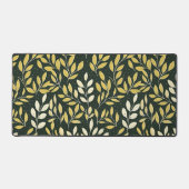 Yellow and Cream Leafy Branches Pattern  Bureaumat (Voorkant)