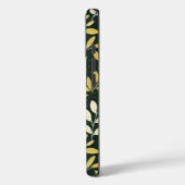 Yellow and Cream Leafy Branches Pattern  Case-Mate iPhone Case (Achterkant / Links)