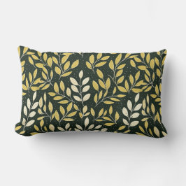 Yellow and Cream Leafy Branches Pattern  Kussen