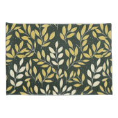 Yellow and Cream Leafy Branches Pattern  Kussensloop (Achterkant-Rechts)