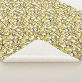 Yellow and Gold Maple Tree Sherpa Blanket Sherpa Deken (3/4)