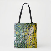 Yellow and Green Abstract Tote Bag (Voorkant)