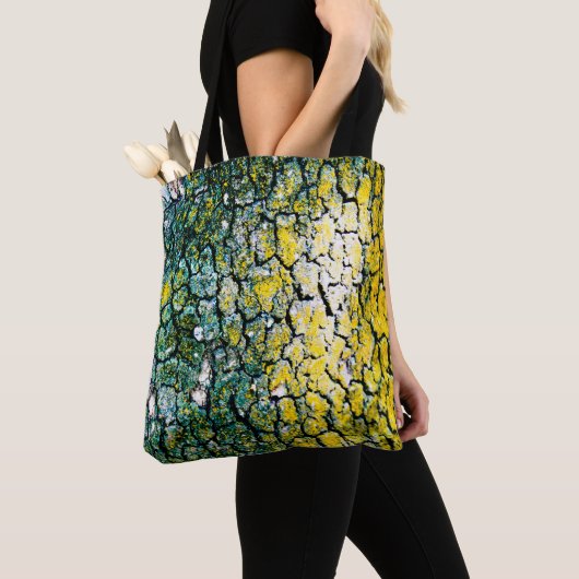 Yellow and Green Abstract Tote Bag (Dichtbij)