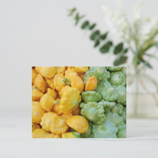 Yellow and Green Acorn Squash Briefkaart (Staand voorkant)