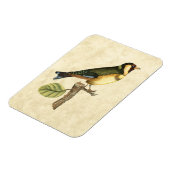 Yellow and Green Bird Perched on a Little Branch Magneet (Linkerzijde)