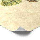 Yellow and Green Bird Perched on a Little Branch Poster (Hoek)