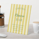 Yellow and Green Summer Bachelorette Reclamebord Met Voetstuk (Insitu)