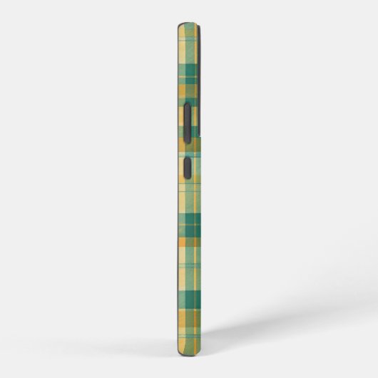 Yellow and Green Tartan Plaid Pattern Samsung Galaxy Hoesje (Rechterkant)