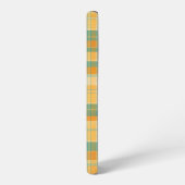 Yellow and Green Tartan Plaid Pattern Samsung Galaxy Hoesje (Linkerkant)
