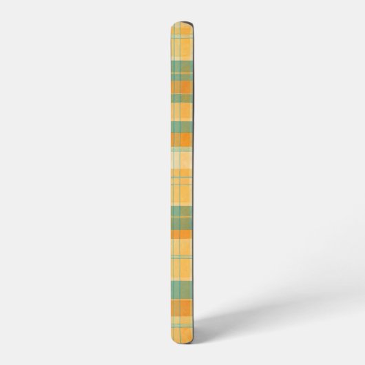 Yellow and Green Tartan Plaid Pattern Samsung Galaxy Hoesje (Linkerkant)