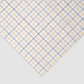 Yellow and Navy Striped Tissue Paper Tissuepapier (Detail)