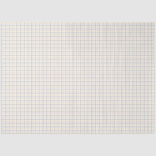 Yellow and Navy Striped Tissue Paper Tissuepapier (Voorkant)